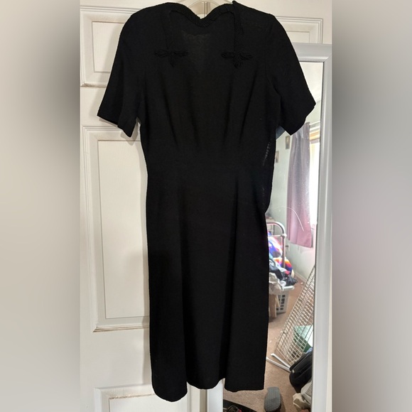 Dresses & Skirts - Vintage Mod mad men 1950s 1960 black dress small